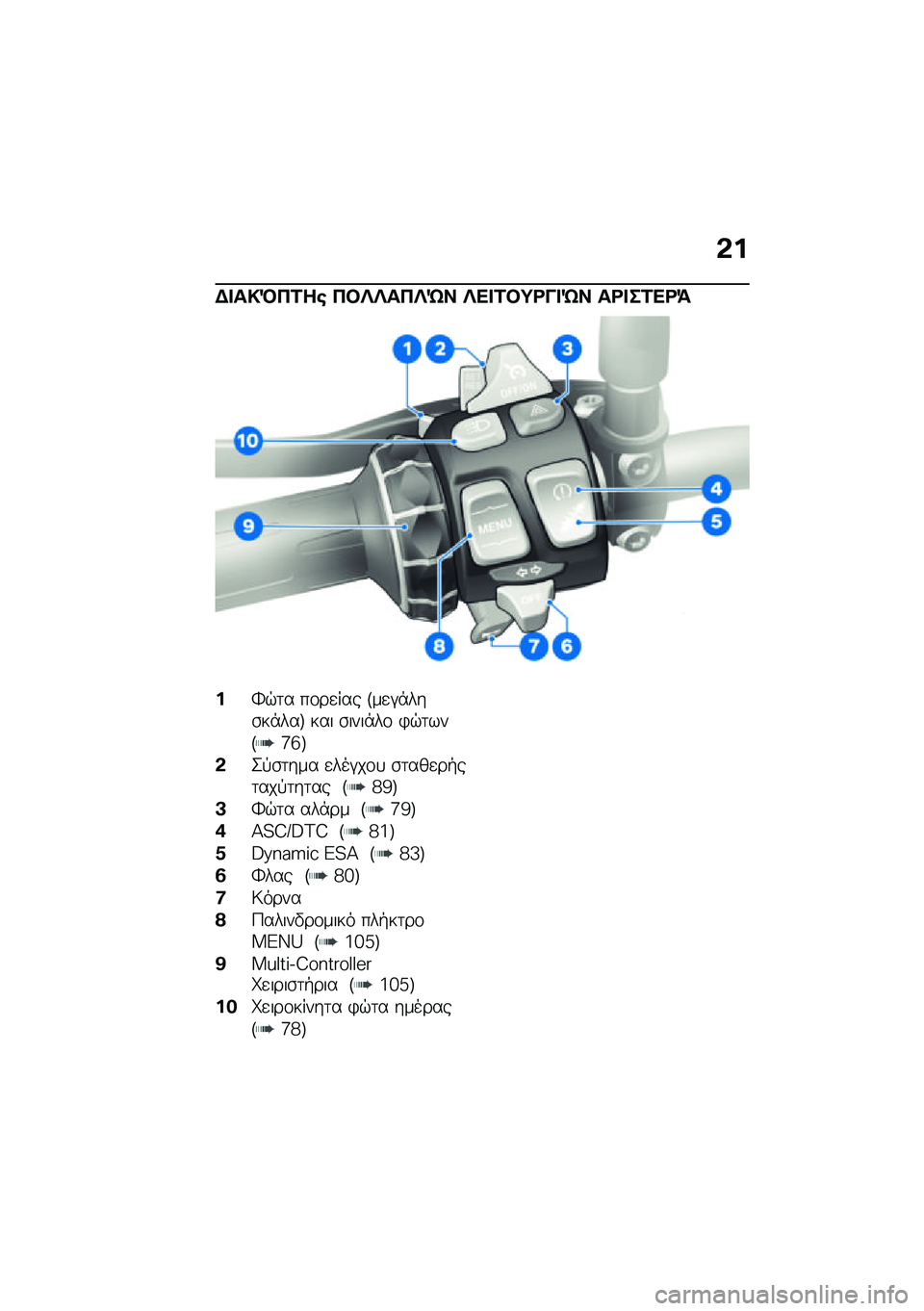 BMW MOTORRAD F 900 R 2021  Εγχειρίδιο ιδιοκτήτη (in Greek) �&�
�$� ��!�Q�3�1��\b �3�#�f�f��3�f�g� �f�� �1�#�;�<�� �g� ��<� ��1��<�=
��k�$�	� ��\f��
��� �F��
�#�*���\b��*���G ��� �\b����*��\f �)�$�	���F�j�f�G
�&�2�!�\b�	��� 