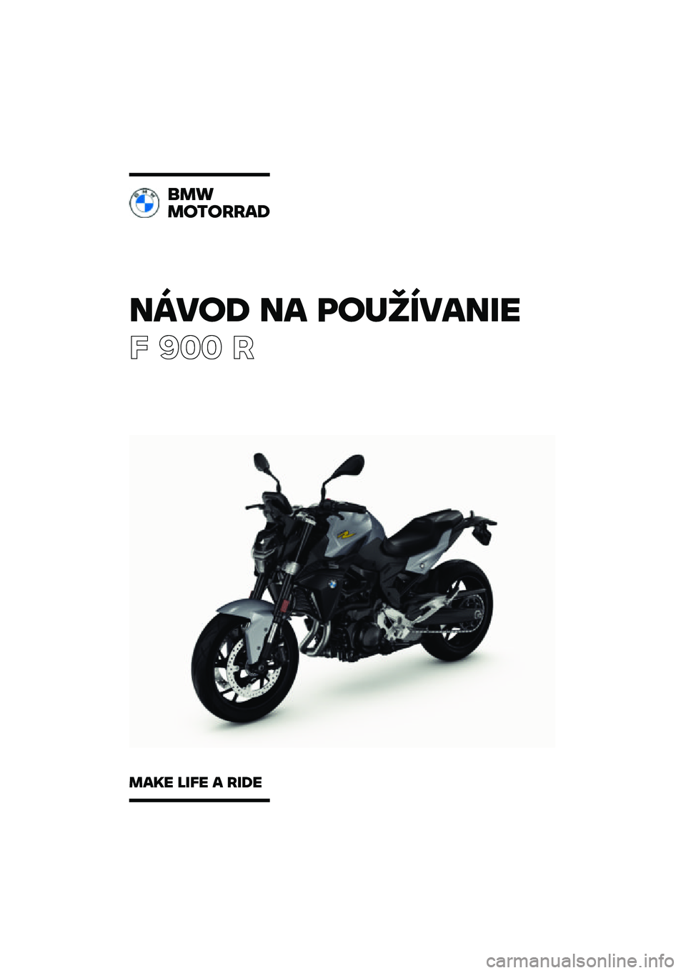BMW MOTORRAD F 900 R 2021  Návod na používanie (in Slovak) 