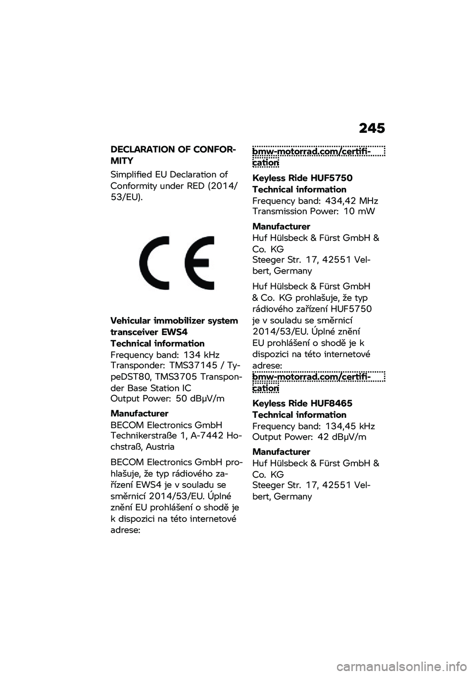 BMW MOTORRAD F 900 R 2021  Návod k obsluze (in Czech) ��$�0
�V��#�_����X��� ��[ �#���[���(�%��X�^
�(������/��� �?�< �8����
��
���� ��/�@���/������ �%���� �A�?�8 �B�6�]�a�Y�X�V�O�X�?�<�C�
���/�,�*���	�$ �,�