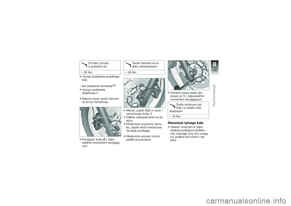 BMW MOTORRAD F 700 GS 2013  Instrukcja obsługi (in Polish) �B� ���� �\f ���\f��
�� �#����5�
�\f�� ���
�3�- �J�\b
�C�����$ ���
������ ���\f��
����#������
�"��\f ���
������ ����������!�B�
�C�����$