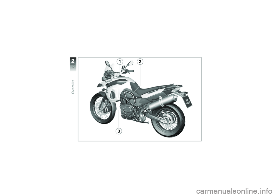 BMW MOTORRAD F 800 GS 2010  Instruktionsbok (in Swedish) 
�-
�4�
�;�.����\f��� 