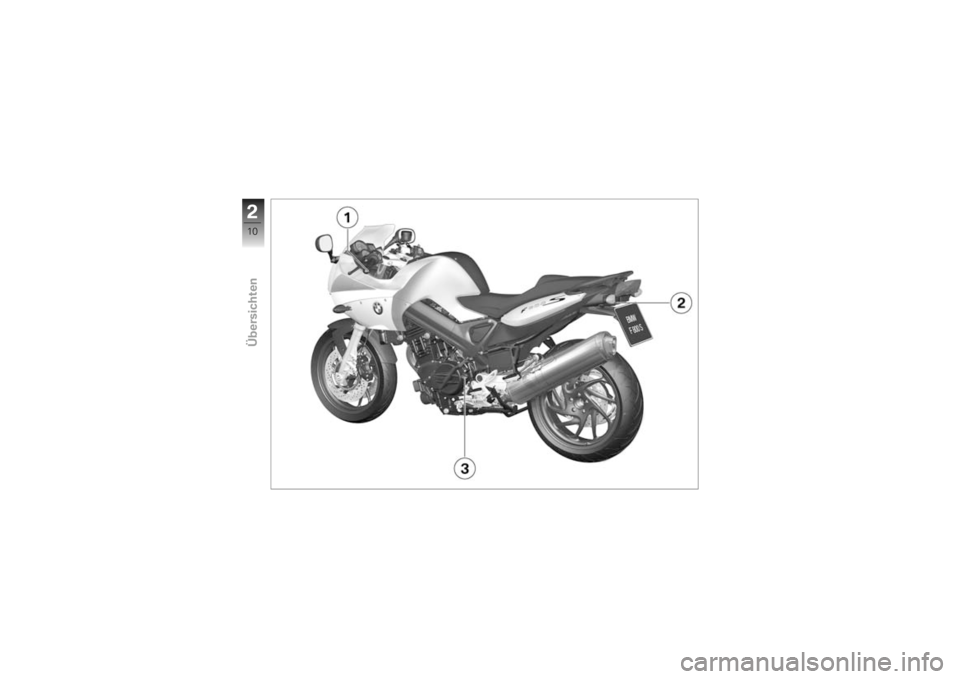 BMW MOTORRAD F 800 S 2009  Betriebsanleitung (in German) �
�7�A
���
���������	 