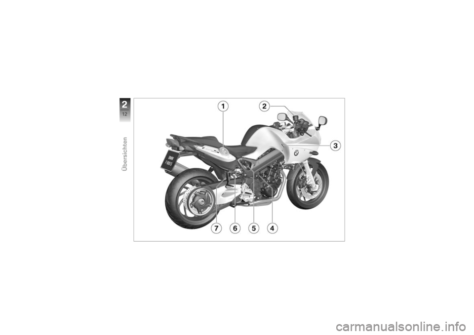 BMW MOTORRAD F 800 S 2009  Betriebsanleitung (in German) �
�7�=
���
���������	 