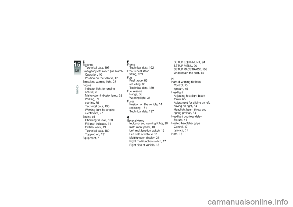 BMW MOTORRAD S 1000 XR 2017  Riders Manual (in English) �-
�0����
����
�#�������	� ��	�
�	�" ��=�+
�0��������
 ��� ����
�� �6�!��� ����
���7 �-� ���	�
����" �(�&
�����
��� �� �
�� ��������" ��+