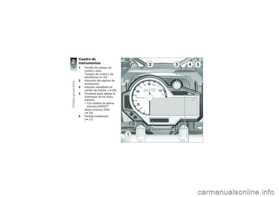 BMW MOTORRAD S 1000 XR 2017  Manual de instrucciones (in Spanish) �(��	��� ��
������������
�
������� �� �������� ��
�����	�� � �����
�:������� �� �����	�� � ��
�����	������ �< �4�.�=
�! �7