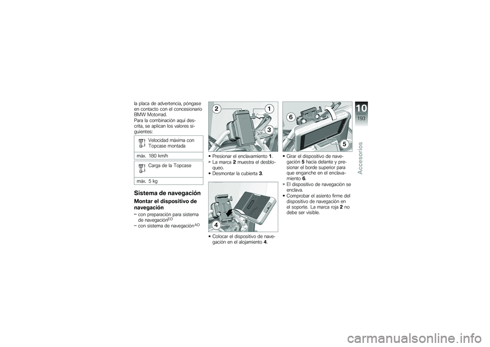 BMW MOTORRAD S 1000 XR 2017  Manual de instrucciones (in Spanish) �� ����� �� �����	�������" ��&�����
�� �������� ��� �� �����������	��
��� �����	�	���
���	� �� ���
�������&� ���
� ���