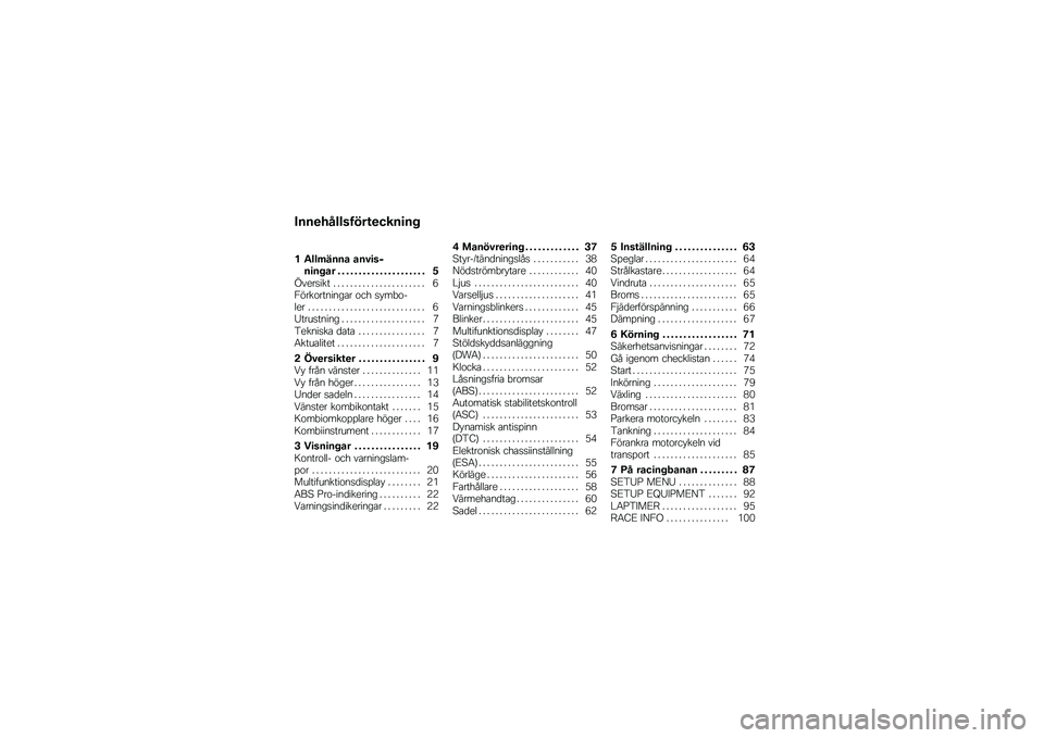 BMW MOTORRAD S 1000 XR 2017  Instruktionsbok (in Swedish) 