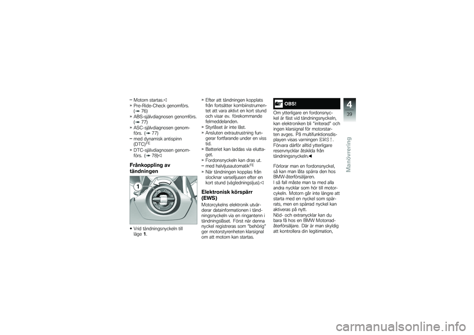 BMW MOTORRAD S 1000 XR 2017  Instruktionsbok (in Swedish) ������ �
������
�
�;����E��
���@���� ���������
�
�>
�.�3�?
�7��:��
�$����
������
�� ���������
�
�>
�.�.�?
�7�:�@��
�$����
������
�� ���