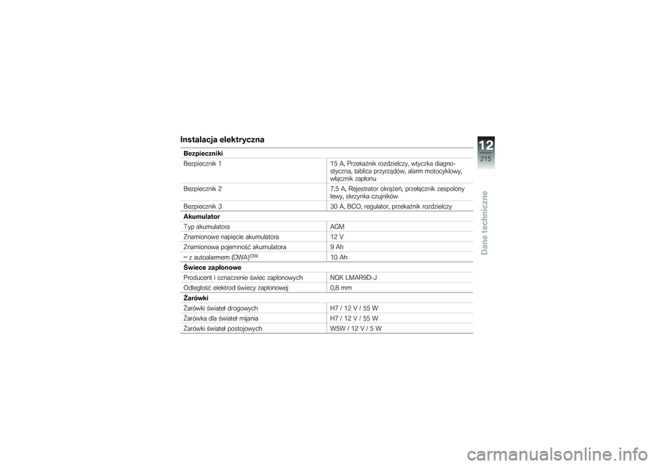 BMW MOTORRAD S 1000 XR 2017  Instrukcja obsługi (in Polish) �9�
�������� ����������
�
�	��������
���
����������� �0 �0�8 �7�	 �%������L��� ����
��������	 ������� �
���"���&
��������	 �