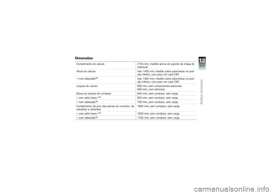 BMW MOTORRAD S 1000 XR 2017  Manual do condutor (in Portuguese) �8��������
�C���
����
��� �� ��
����� �A�4�6�7 ��� ��
���� ����� �� ���
����
 �� ����
� ��

���������
�+����� �� ��
����� ��,�