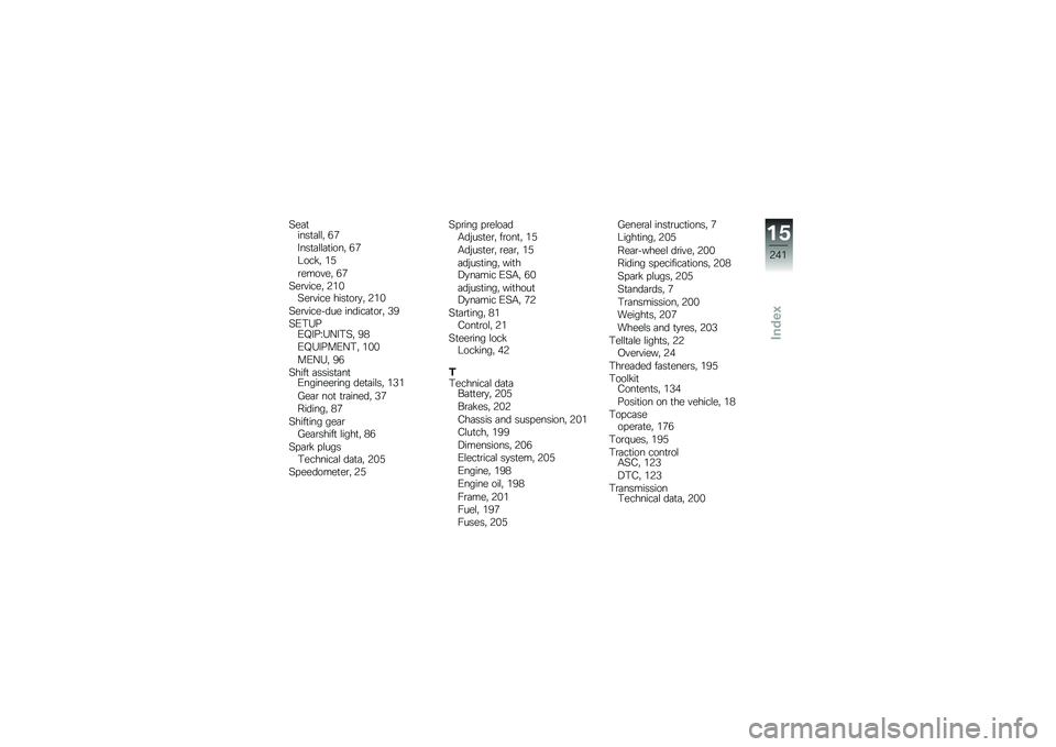 BMW MOTORRAD S 1000 XR 2018  Riders Manual (in English) �<��	�
����
�	�\f�\f�" �*�+
����
�	�\f�\f�	�
����" �*�+
�9���!�" ��4
�\b������" �*�+
�<��\b�����" �,��&�<��\b���� ����
��\b�
�" �,��&
�<��\b�������� ����