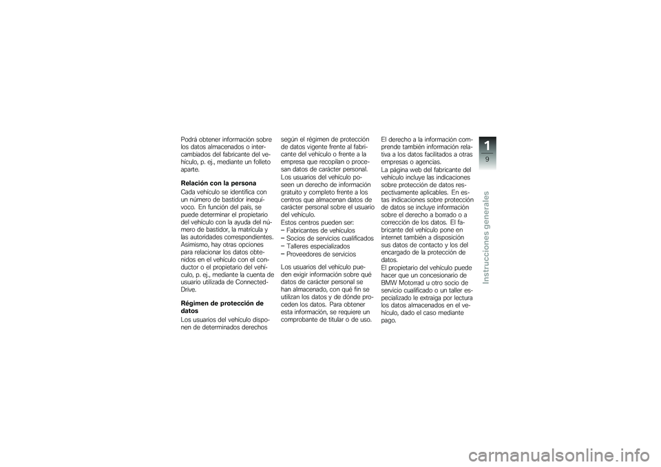 BMW MOTORRAD S 1000 XR 2018  Manual de instrucciones (in Spanish) ����	�# �������	 �����	�
����&� ����	���� ����� ���
�������� � �����	����
������ ��� ����	������ ��� �������
���" �� ��(�