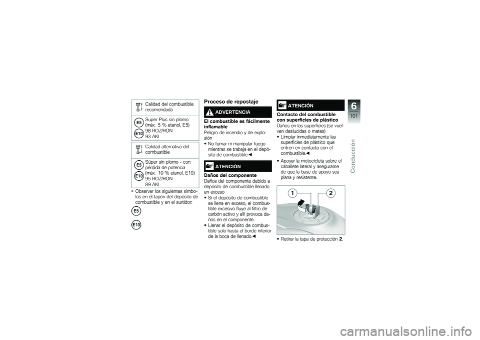 BMW MOTORRAD S 1000 XR 2018  Manual de instrucciones (in Spanish) �9������ ��� ���
��
�������	����
������
�,�
���	 ���
� ��� ����
��=�
�#�)� �< �S �������" �%�<�>
�1�7 �?�B�W�L�?�B�
�1�5 �+�E�:
�9������ �����	