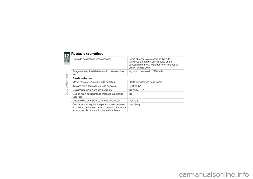 BMW MOTORRAD S 1000 XR 2018  Manual de instrucciones (in Spanish) �8����	� � �����E���
�\b�
���	�� �� ���
�
�#����� �	����
�����������	�# �������	 �
�� �������� �� ��� ��
����	�� ������� �� ��