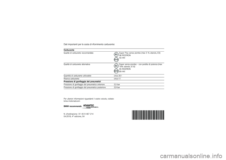 BMW MOTORRAD S 1000 XR 2018  Libretto di uso e manutenzione (in Italian) �6���\f �\f�	�$��
���
��\f �$��
 �� ����� ��\f �
�\f���
�
�\f�	��
�� ���
�!�\b�
��
���7
��
���
��
���
�8�\b���\f��) ��\f ���
�!�\b�
��
�� �
�����	��
���