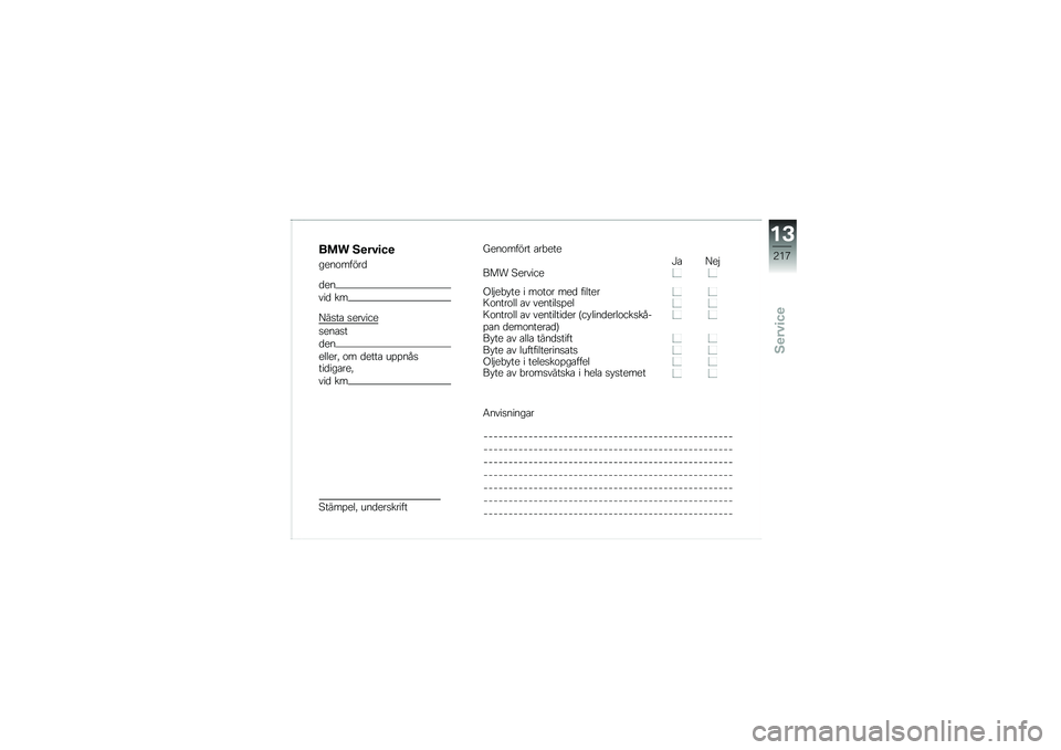 BMW MOTORRAD S 1000 XR 2018  Instruktionsbok (in Swedish) ��� �6�
��#�
��

����\f�����

�
��
���
 ��
�>��
��\b �
������
�
���\b�
�
�
��
������! �\f� �
����\b ��%�%���
���
���\b���!
���
 ��
�<����%���!