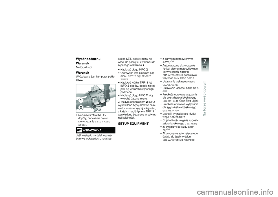 BMW MOTORRAD S 1000 XR 2018  Instrukcja obsługi (in Polish) ����� ���#��\f�
�
�����
�\f�
�������� �����
�����
�\f�
����������� � ��� ���\b����� ������&�
����
�F�������# ������ �H�F�I�<�"