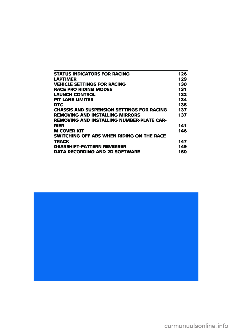 BMW MOTORRAD M 1000 RR 2021  Riders Manual (in English) ������ ���8������� �D�� ������ �\f��5���E������\f��@�9��I���� �������� �D�� ������ �\f�B�
���� �E�� ���8��� ���8�� �\f�B�\f�����