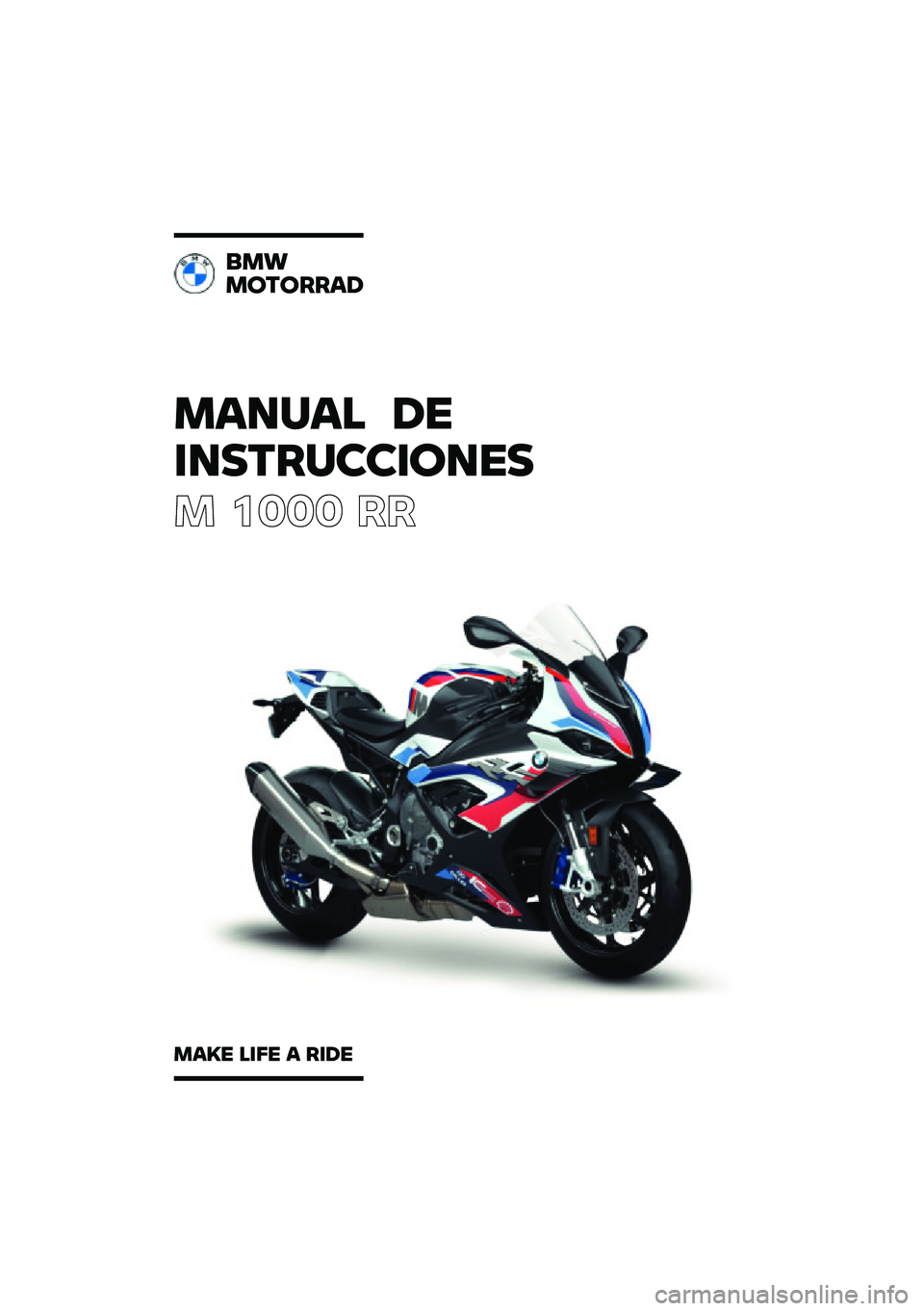 BMW MOTORRAD M 1000 RR 2021  Manual de instrucciones (in Spanish) 