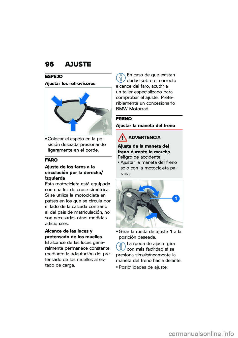 BMW MOTORRAD M 1000 RR 2021  Manual de instrucciones (in Spanish) �A�4 ��H����
���F��H�
��H�\f�\b�	�� �
��\b ���	���,��\b����\b
�7������	 �� �����(� �� �� ���&������ ������� ��	������������\b��	��
��