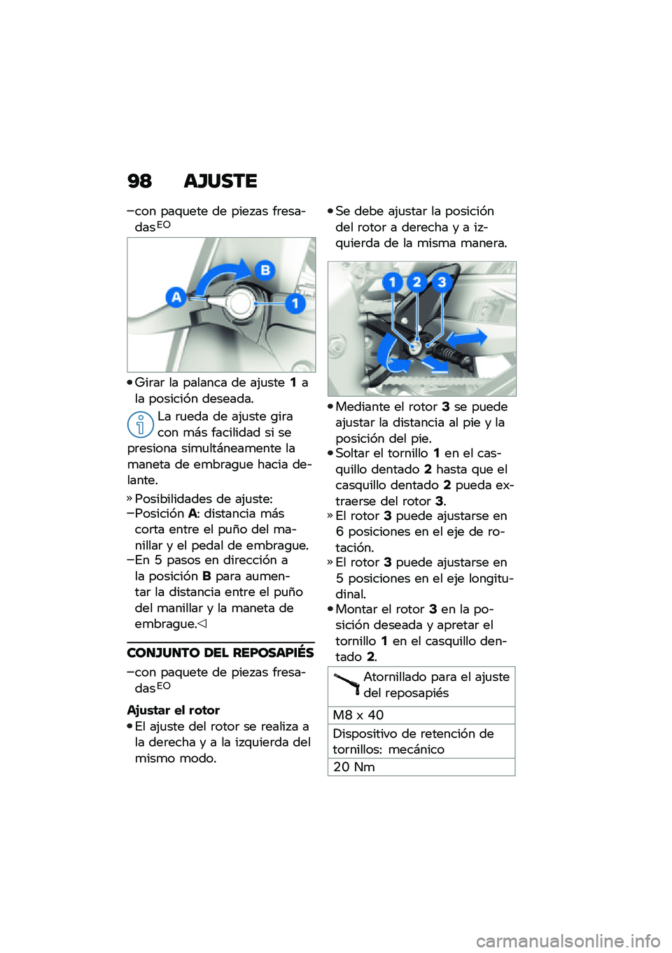 BMW MOTORRAD M 1000 RR 2021  Manual de instrucciones (in Spanish) �A�> ��H����
��� ���\f�
��� �� ���� �� ��	����&����%�5
�X��	��	 �� ������� �� ��(�
����2��� �������� ��������
�$� �	�
��� �� ��(�
