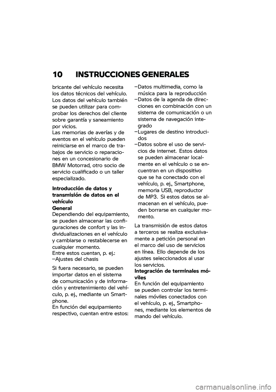 BMW MOTORRAD M 1000 RR 2021  Manual de instrucciones (in Spanish) �
�\b �\f�
�������\f��
�� ���
������
��	������ ��� ������
�� ����������� ����� ��*������ ��� ������
����$�� ����� ��� ��