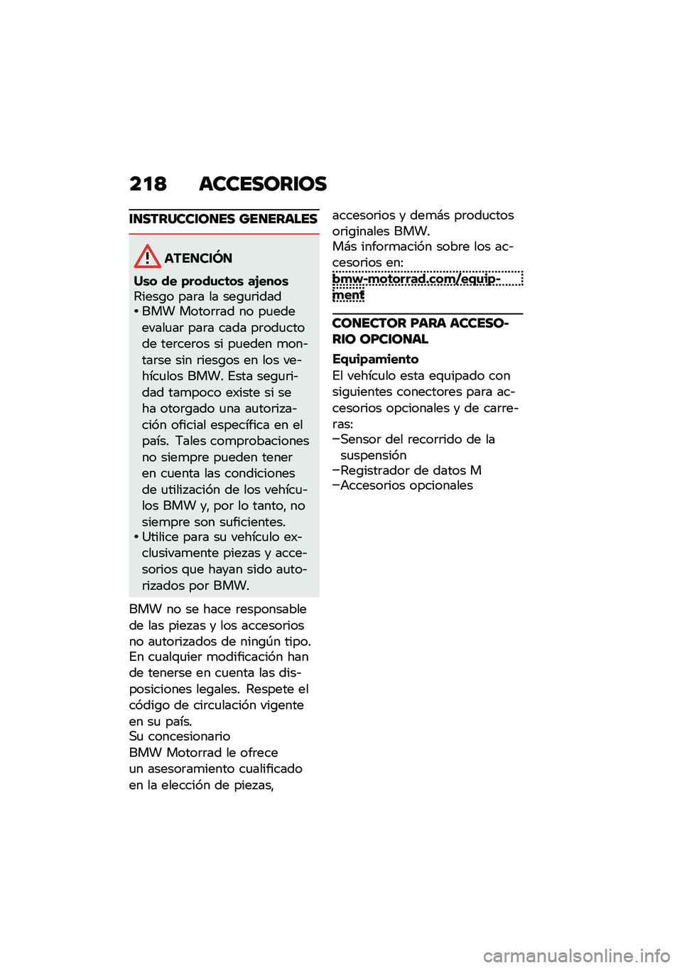 BMW MOTORRAD M 1000 RR 2021  Manual de instrucciones (in Spanish) ��
�> ��������\f��
�\f�
�������\f��
�� ���
������
��������
�N�\b� �� �(����\f��	��\b ��H����\b�4����\b� ���	� �� ���\b�
�	������� ���