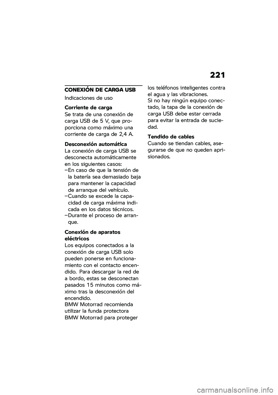 BMW MOTORRAD M 1000 RR 2021  Manual de instrucciones (in Spanish) ���

���
��U�\f�O�
 �1� ����� ���
�3����������� �� �
��
��������	� �� ����*�
�,� ��	��� �� �
�� �����)��� �����	�\b� �=�,� �� �G �M�"