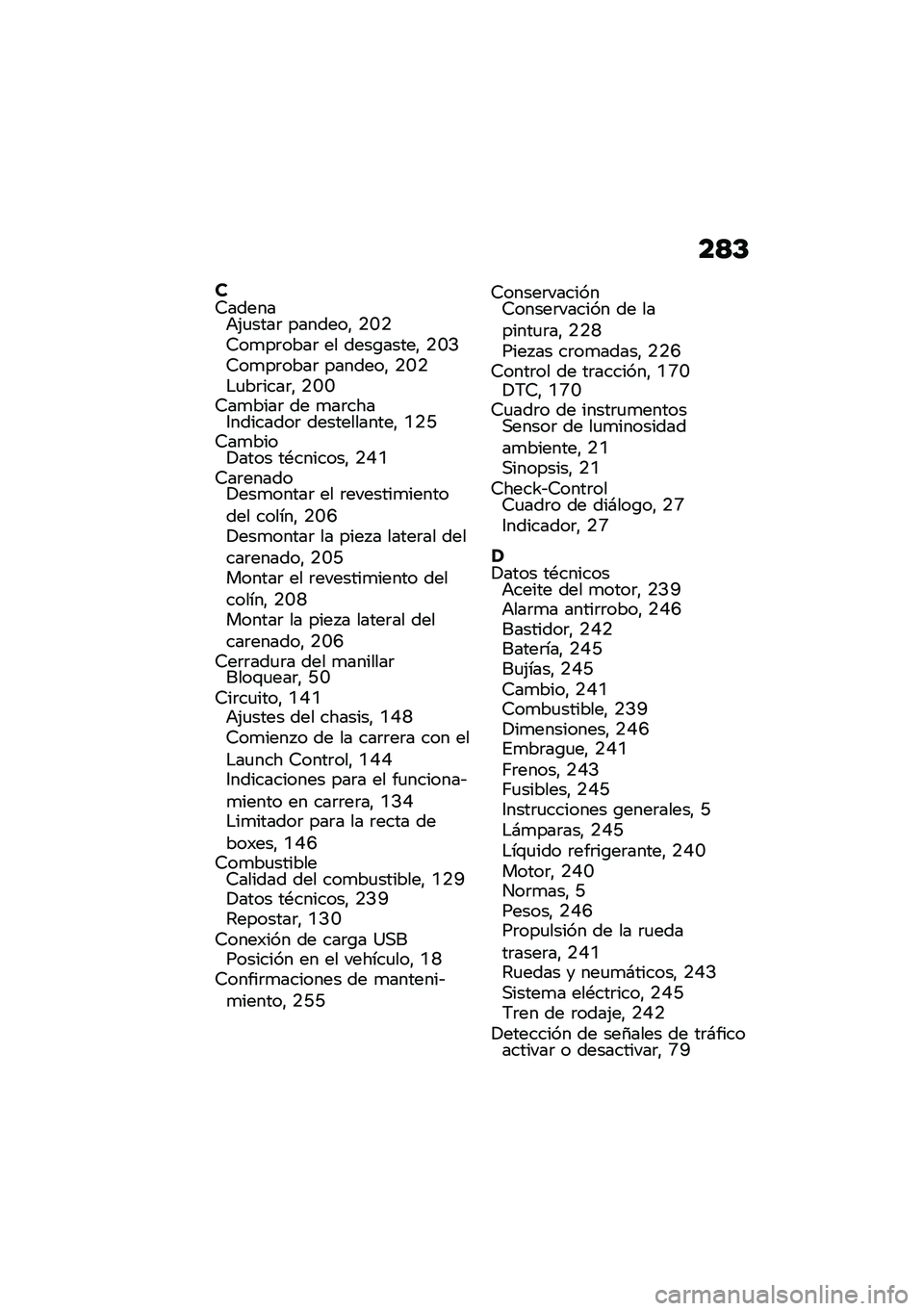 BMW MOTORRAD M 1000 RR 2021  Manual de instrucciones (in Spanish) ��>�D
��7������+�(�
����	 �������" �.�E�.�7��
��	����	 �� ����\b�����" �.�E�>�7��
��	����	 �������" �.�E�.�$�
��	����	�" �.�E�E�7��
����	 �� �
��	�