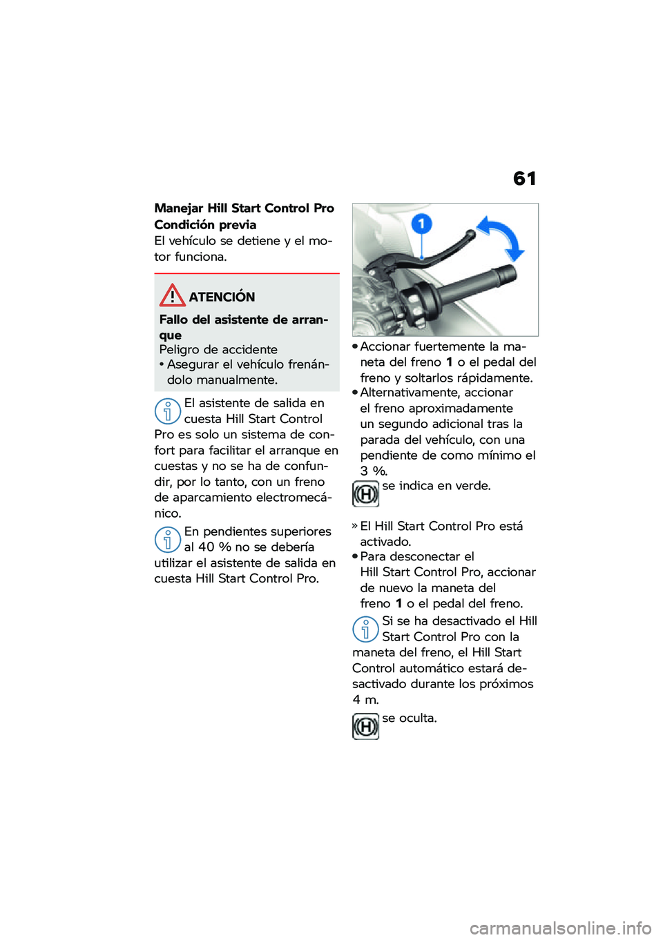 BMW MOTORRAD M 1000 RR 2021  Manual de instrucciones (in Spanish) �4�

�����H�� �M��
�
 �1�	���	 ����	���
 ���
��������� �(���,��
�%� ������
�� �� ������� � �� �
��&���	 ��
�������
��������
�I��
�