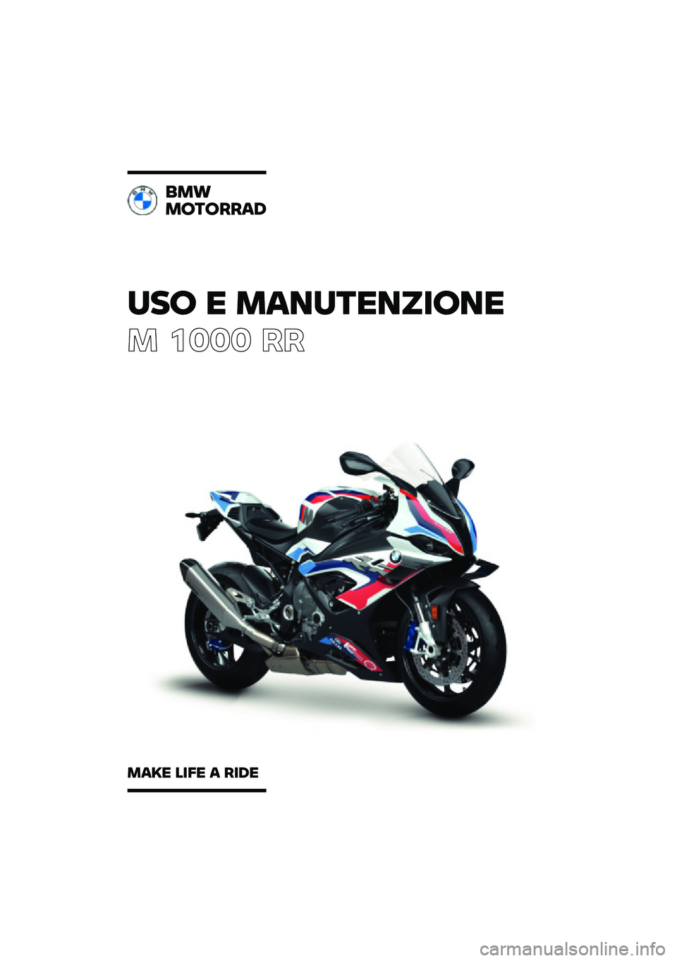 BMW MOTORRAD M 1000 RR 2021  Libretto di uso e manutenzione (in Italian) 