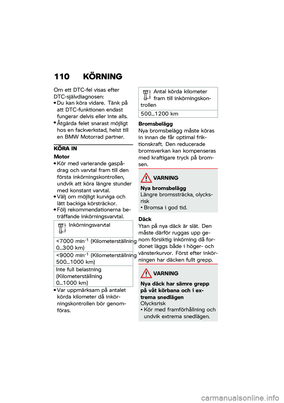 BMW MOTORRAD M 1000 RR 2021  Instruktionsbok (in Swedish) ���	 �=������
�(� ��� ��&�5���� ���
�\b�
 �������&�5��
�$����
��\b���\f�
���<�� ��\b� ����\b ���
�\b��� �&��� �%��\b�� ��&�5��������\f���