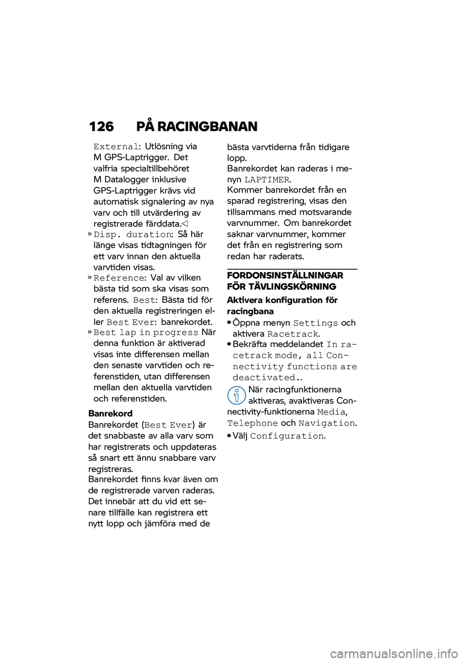 BMW MOTORRAD M 1000 RR 2021  Instruktionsbok (in Swedish) ���8 �G�M ��
�:�����
��
�
�$�/�������< �:����
���� ���\b� �S�;�,�Q�#�\b�%�������� �����\b�����\b �
�%����\b������ ������� ��\b��\b��\f����