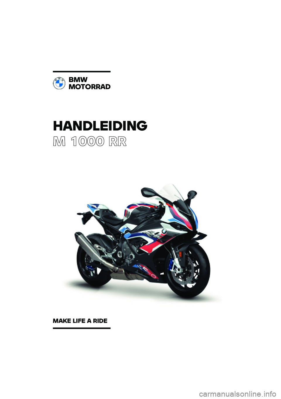 BMW MOTORRAD M 1000 RR 2021  Handleiding (in Dutch) 