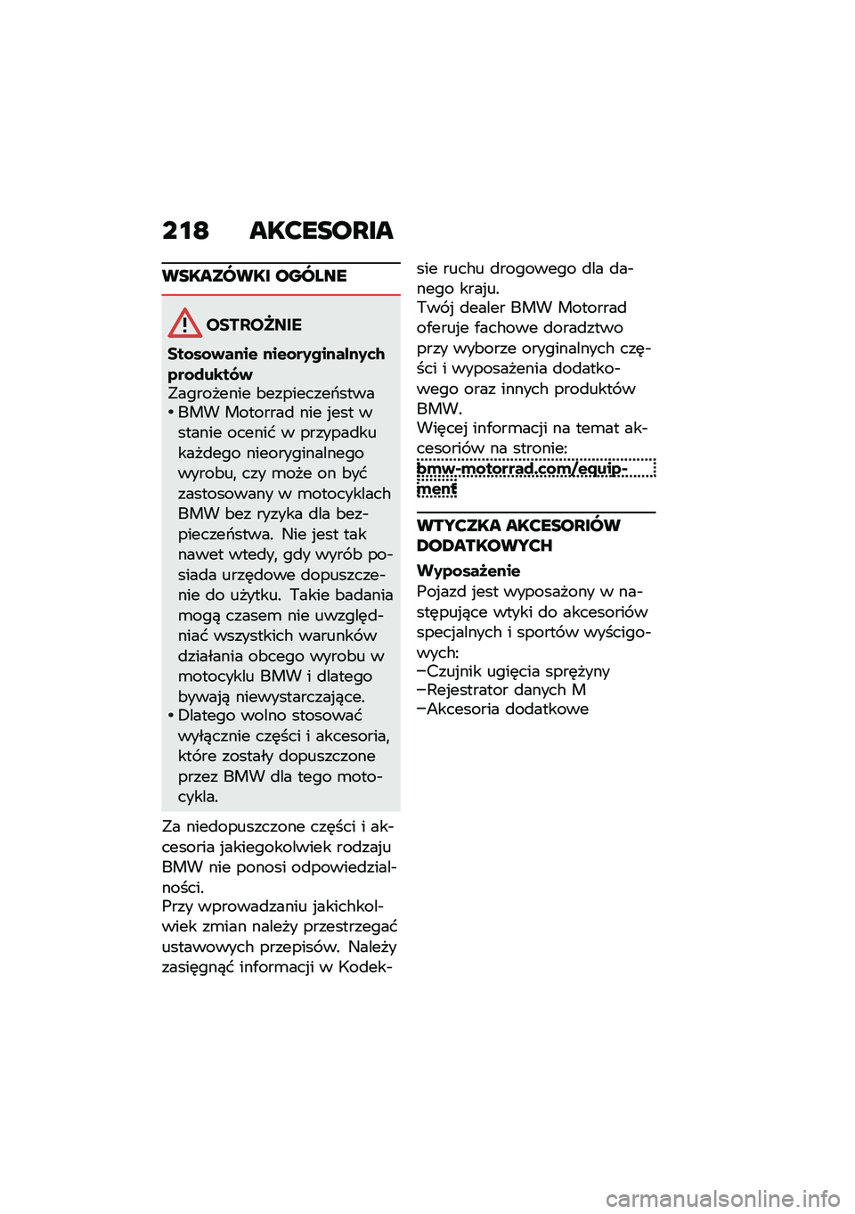 BMW MOTORRAD M 1000 RR 2021  Instrukcja obsługi (in Polish) ��\f�E ���?����L��
��������� ������
���������
���\f��\f�)����$ ���$�\f��0�����%��0�	�/�2��\f���\b��.�)�"��������� �&���������/����