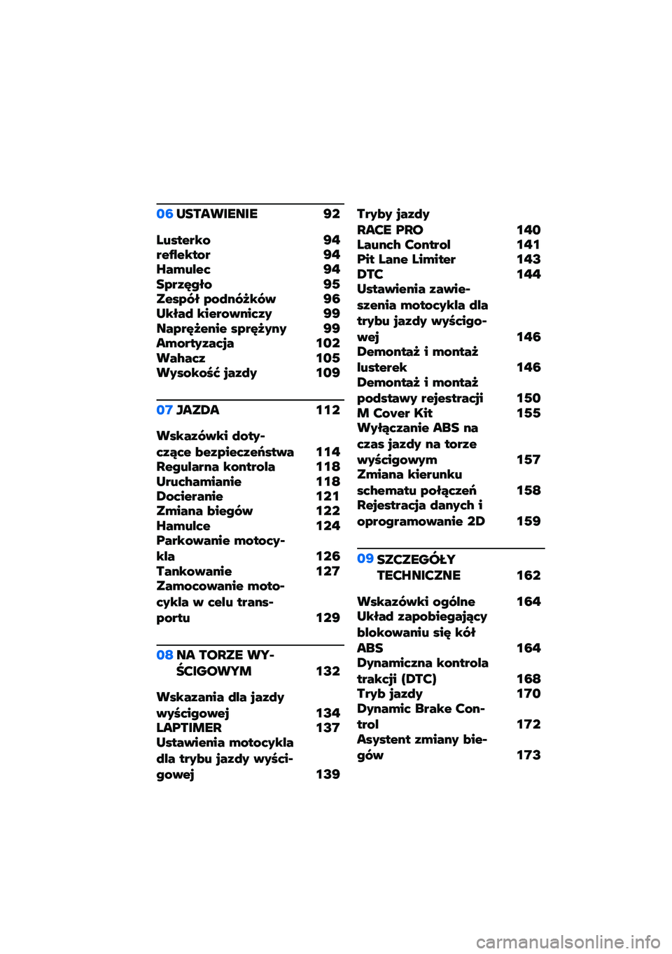 BMW MOTORRAD M 1000 RR 2021  Instrukcja obsługi (in Polish) �
�7�N��������� �G�
��4�(����$�& �G�"���=�+��$��&� �G�"�S��)�4�+��  �G�"��,��.�A�B�<�& �G�0���(�,�%�< �,�&�9��%�-�$�%�: �G�7�N�$�<��9 �$����&�:��� �.� �G�G���,��A�-