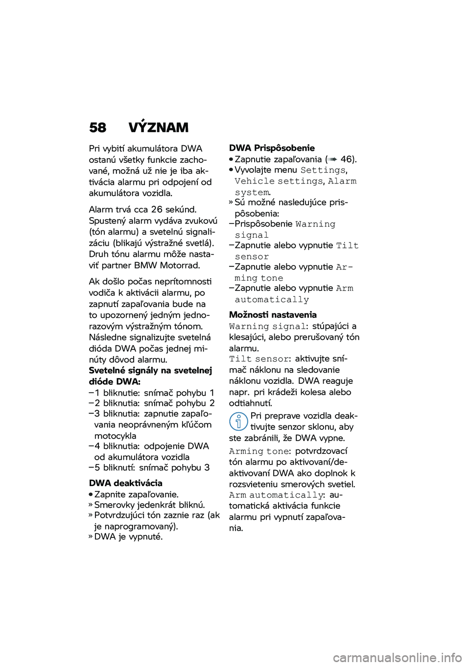 BMW MOTORRAD M 1000 RR 2021  Návod na používanie (in Slovak) �-�J ��U�L���	
�6�� ���#��� ����
������� �:��1�����$�0 ������ �/��$�� �� ��� ������$�+�\f �
��
�$� ��
 �$�� �%� ��#� �������� �� �����
�