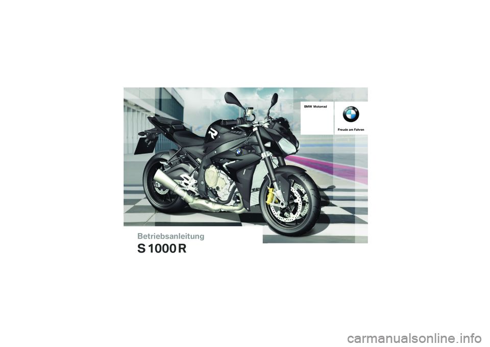 BMW MOTORRAD S 1000 R 2015  Betriebsanleitung (in German) 