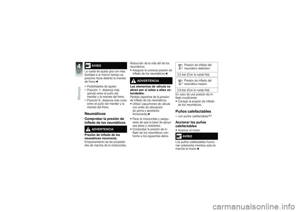 BMW MOTORRAD S 1000 R 2015  Manual de instrucciones (in Spanish) �\f�"���7
�$� �	�
��� �� ��(�
��� �\b��	� ��� �
�#���������� �� �� �
���
� ����
�� ����	������ ����� ������� �� �
������� ��	���
