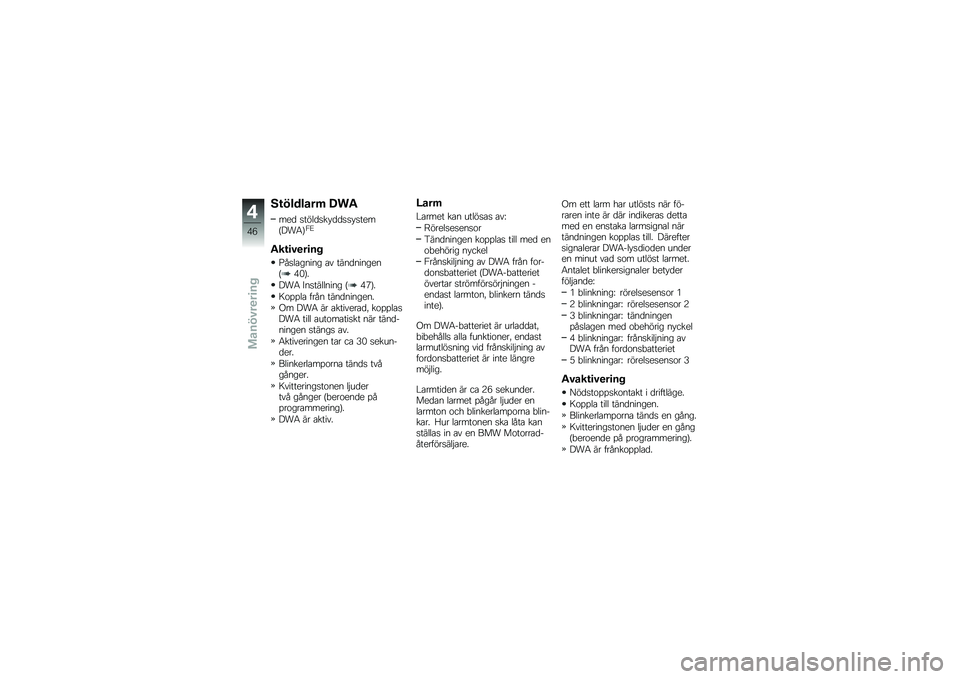 BMW MOTORRAD S 1000 R 2015  Instruktionsbok (in Swedish) �6�\f�������	 �?��"
���
 �
����
�
�� �
�
�
�
� �
����G���4�H�0�=
�"��\f�
�#�
��
�� 
�@��
��\b����� �\b� ����
�������G�(�&�H�
���4 �A��
�������� �G�(�2