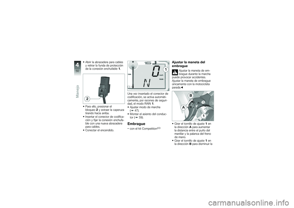 BMW MOTORRAD HP 4 2013  Manual de instrucciones (in Spanish) �+��	��	 �� ���	�� ����	� ���	� ������� �	����	��	 �� ��
��� �� ��	�������&��� �� �����)��&� �����
�������
���	� �����" ��	����