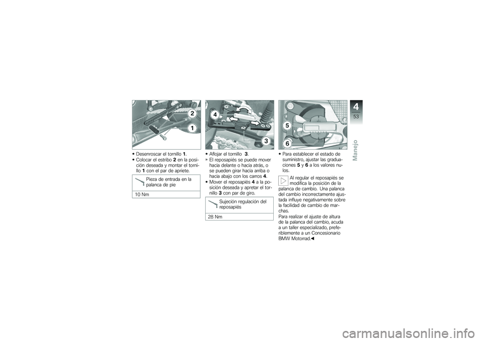 BMW MOTORRAD HP 4 2013  Manual de instrucciones (in Spanish) �!�����	�����	 �� ���	�������
�7������	 �� ����	����!�� �� ��������&� ������� � �
�����	 �� ���	���������� �� ���	 �� ���	