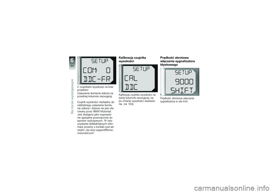 BMW MOTORRAD HP 4 2013  Instrukcja obsługi (in Polish) � ��\f�� ������\b ��������� �� �������\f��
���\b�M
�@��������� ����\b����� �
��!���� �����\f��
����  �����\b��� ������� ���� �