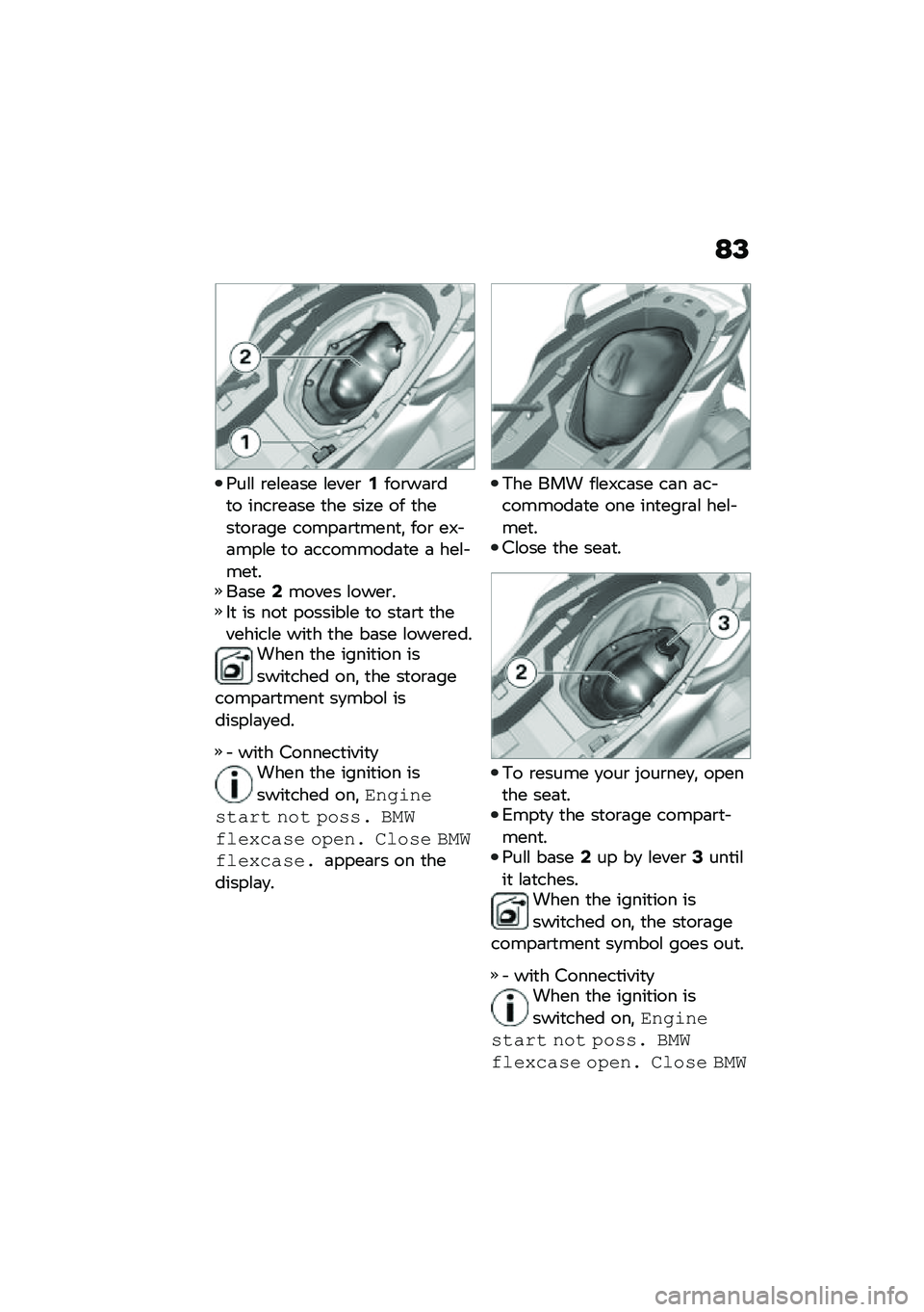 BMW MOTORRAD C 400 GT 2021  Riders Manual (in English) �:�?
�:��\f�\f �\b��\f��	�� �\f����\b�,���\b��	�\b��
� ����\b��	�� �
�� ���.� �� �
����
��\b�	�� �����	�\b�
����
�! ���\b ��;� �	���\f� �
� �	������