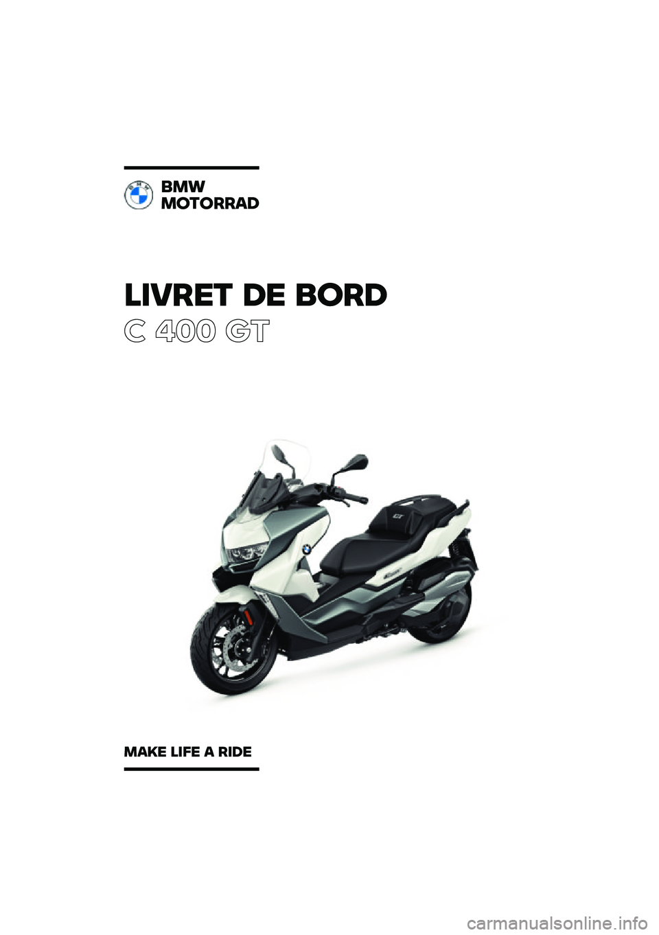 BMW MOTORRAD C 400 GT 2021  Livret de bord (in French) 