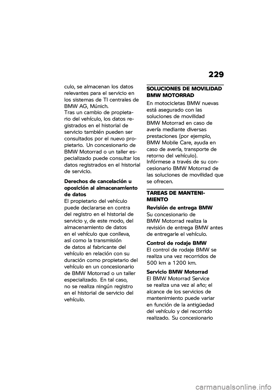 BMW MOTORRAD C 400 GT 2021  Manual de instrucciones (in Spanish) ���A
��
���" �� ���
������ ��� ������	��������� ���	� �� ���	����� ����� ������
�� �� �;�6 �����	���� ����� �+�Y�" ��-�����