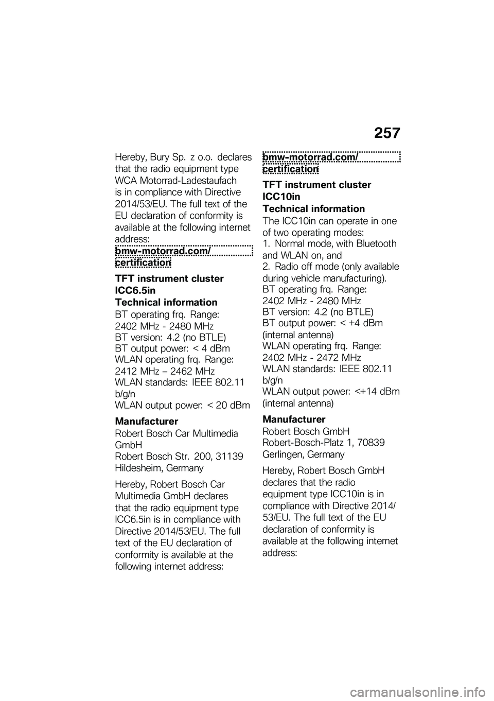 BMW MOTORRAD C 400 GT 2021  Руководство по эксплуатации (in Russian) �&�/�9
�u�4��4�R�Q�% ��N��Q �2�t�! �