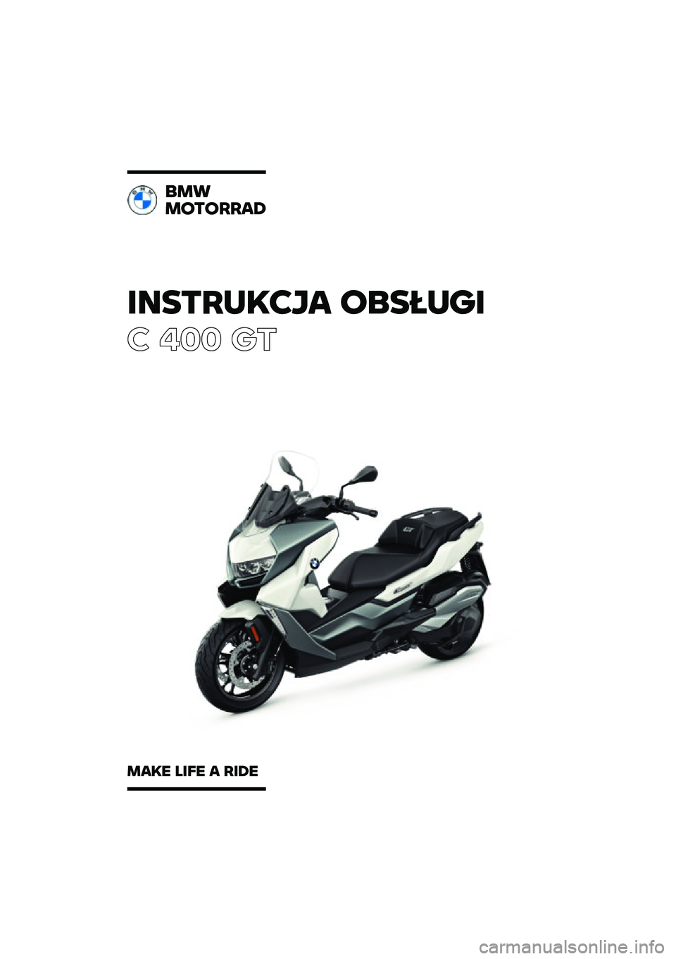 BMW MOTORRAD C 400 GT 2021  Instrukcja obsługi (in Polish) 