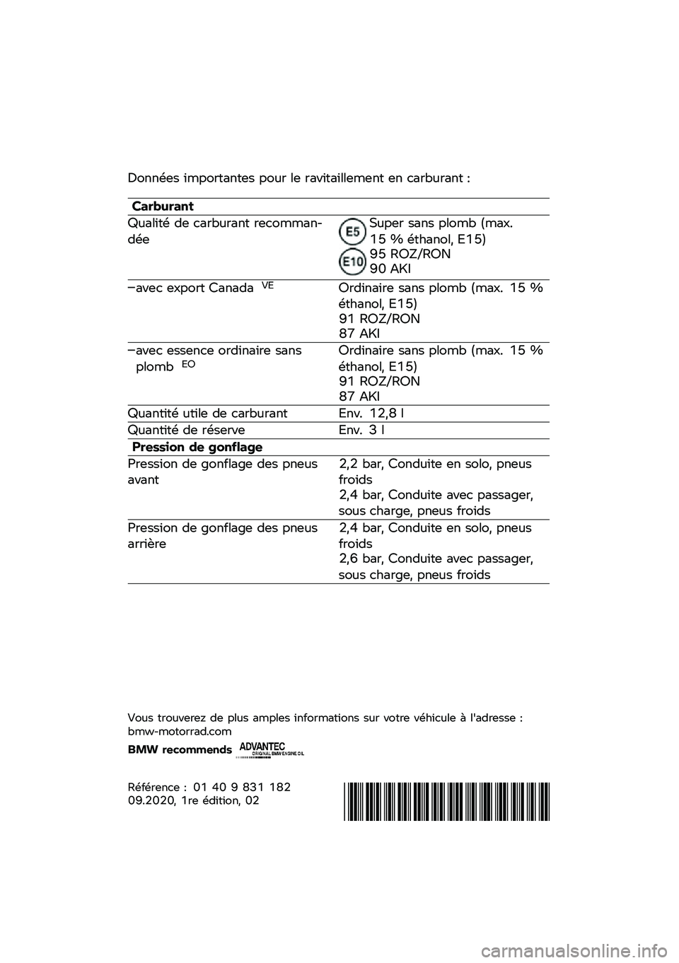 BMW MOTORRAD C 400 GT 2020  Livret de bord (in French) �4����\f�� ����������� ���
� �\b� ��������\b�\b����� �� ����;�
���� �<
���������\b
�=�
��\b���\f �� ����;�
���� �����������\f��*