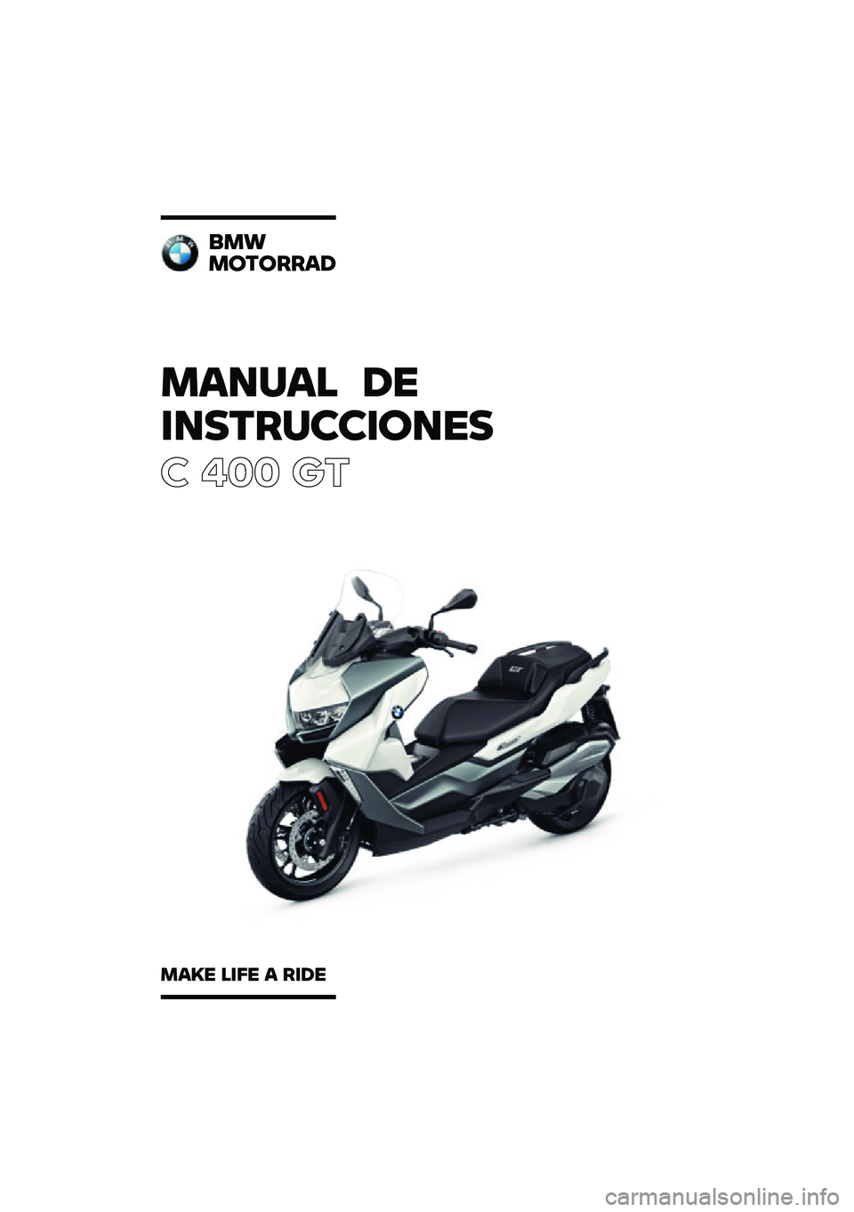 BMW MOTORRAD C 400 GT 2020  Manual de instrucciones (in Spanish) 